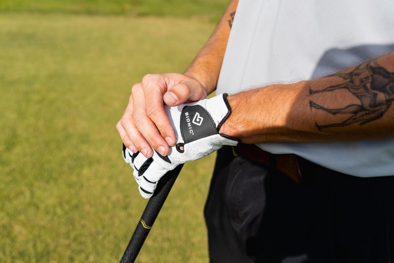 Bionic StableGrip with Natural Fit Golf Glove - White (Cadet Large, Left) - Image 3